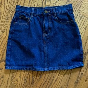 Chelsea and violet dark wash denim skirt
